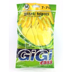 Guanti Felpati Gigi In Lattice Naturale Taglia M 7-7,5