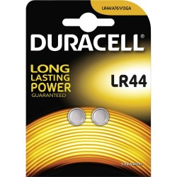 Pile Duracell LR44 Pz.2 Alkaline 1,5 Volt